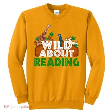 Wild About Reading Animals Sweatshirt