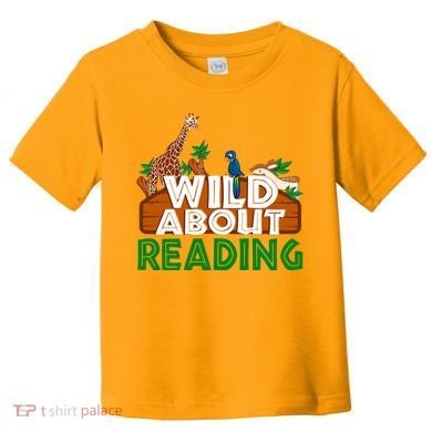 Wild About Reading Animals Toddler T-Shirt