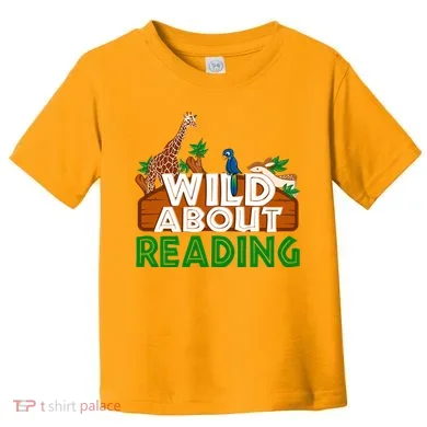 Wild About Reading Animals Toddler T-Shirt