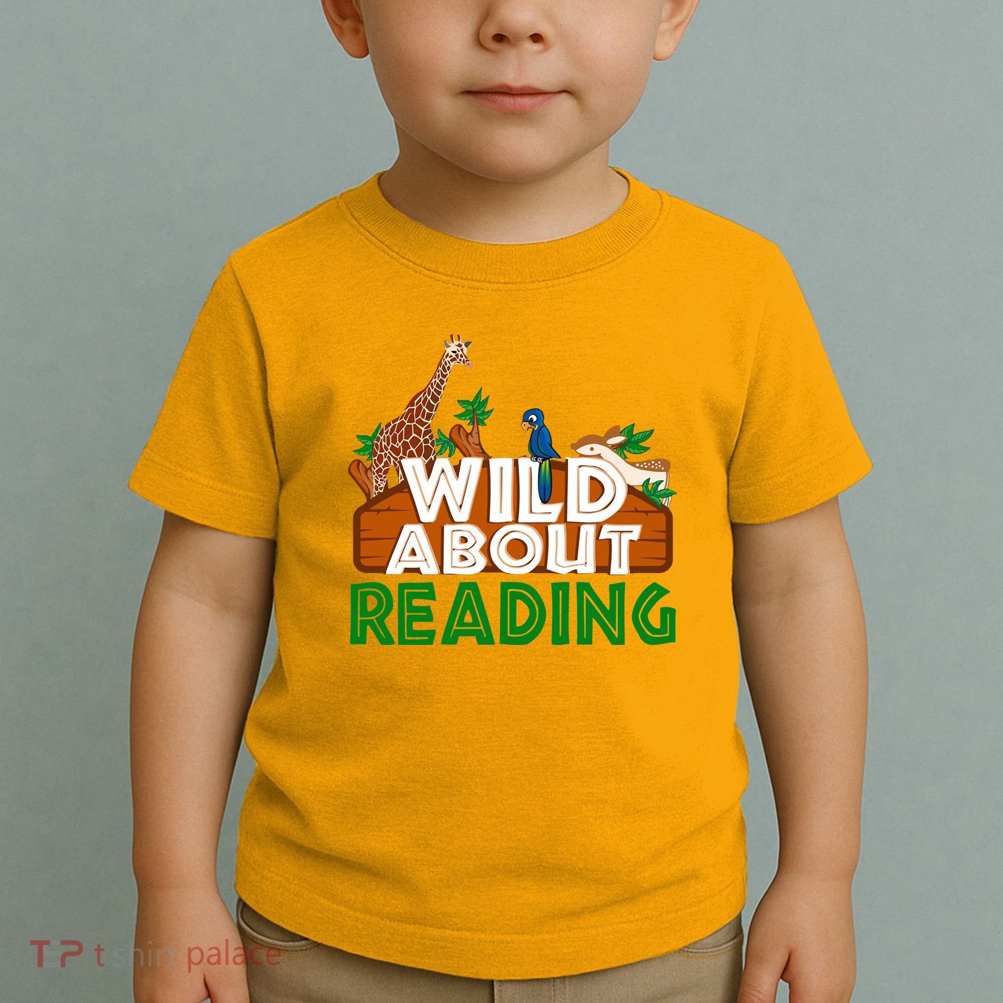 Wild About Reading Animals Toddler T-Shirt