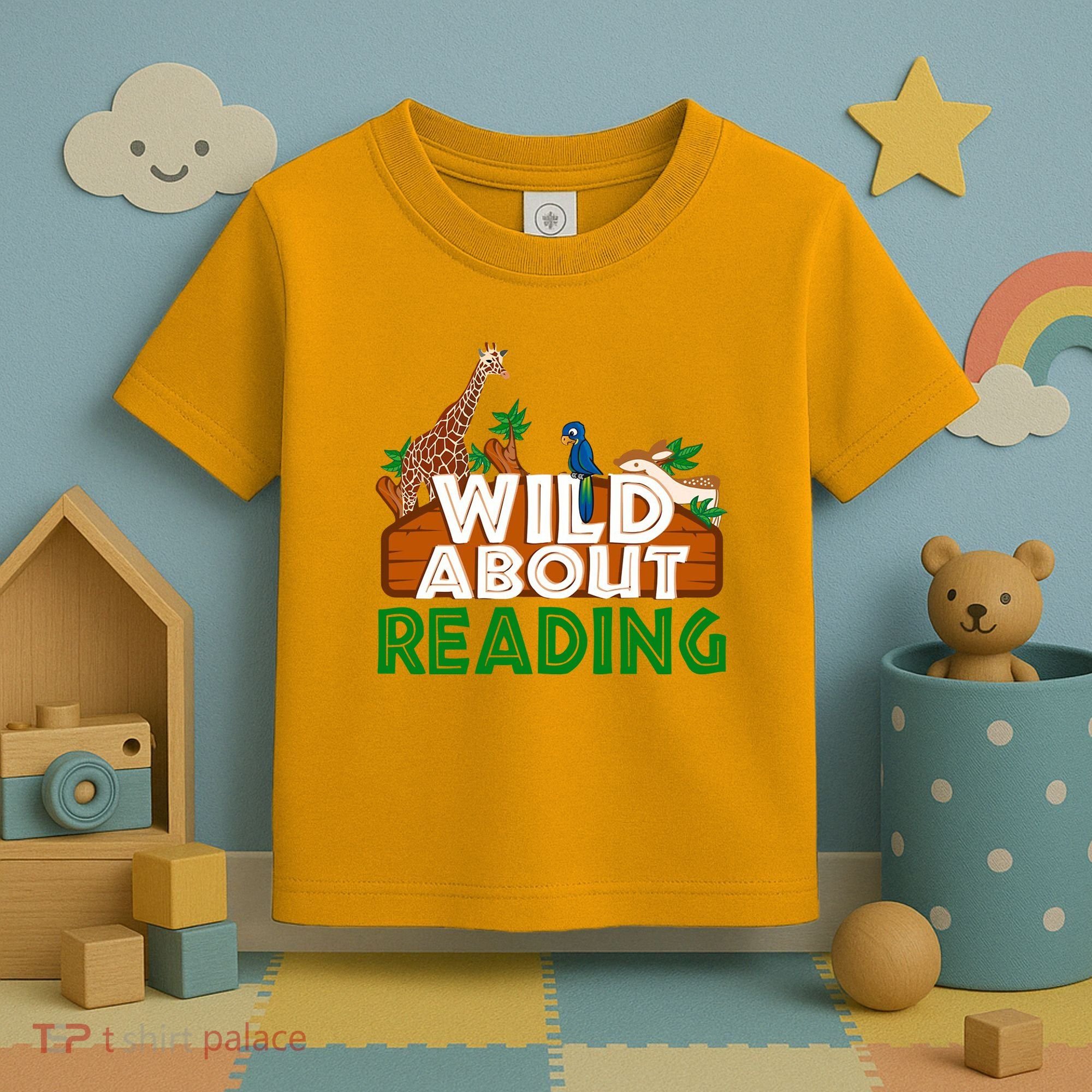 Wild About Reading Animals Toddler T-Shirt