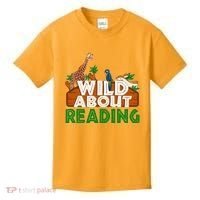 Wild About Reading Animals Kids T-Shirt thumb 0