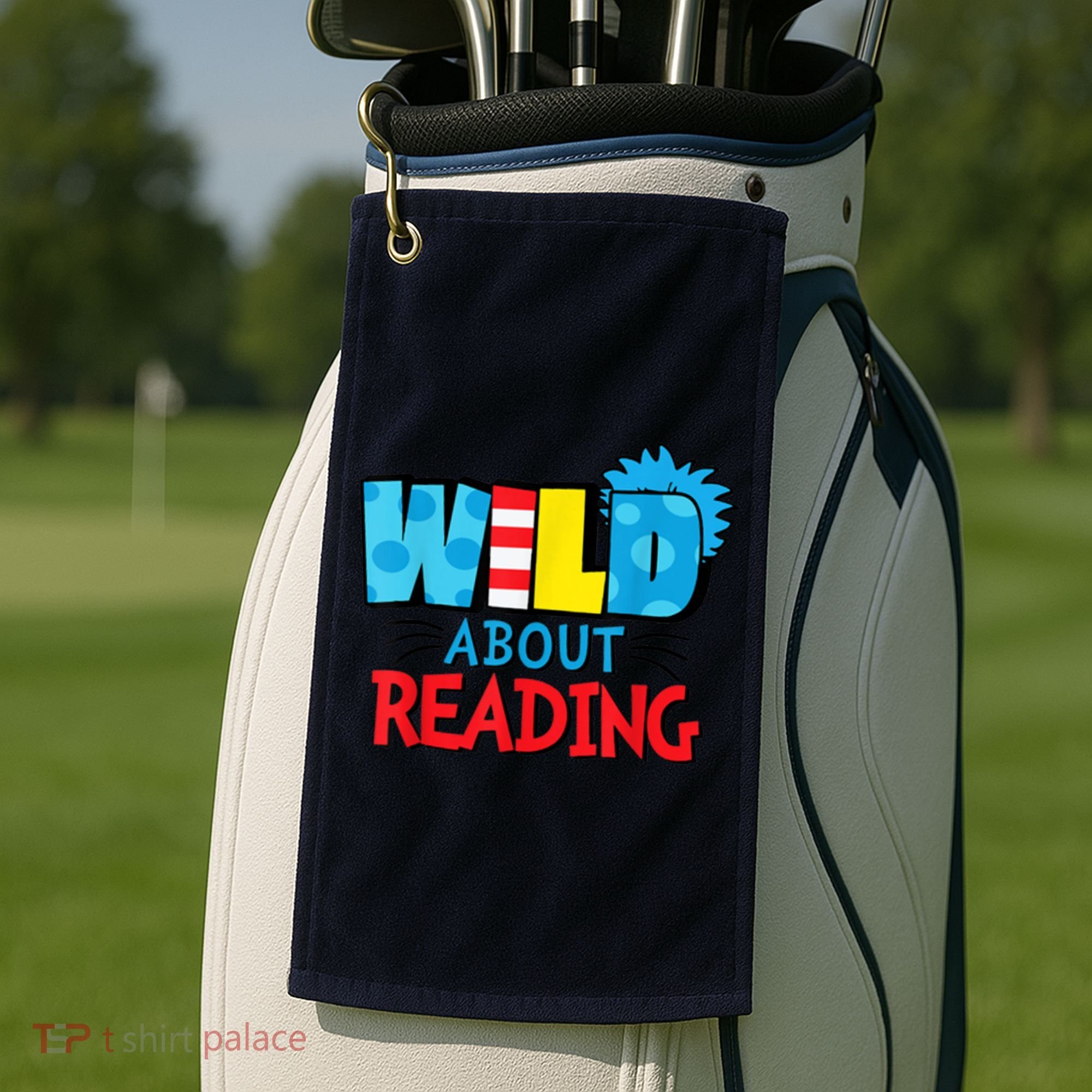 Wild About Reading Dr Teacher Golf Towel
