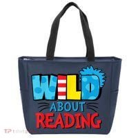 Wild About Reading Dr Teacher Tote Bag thumb 0