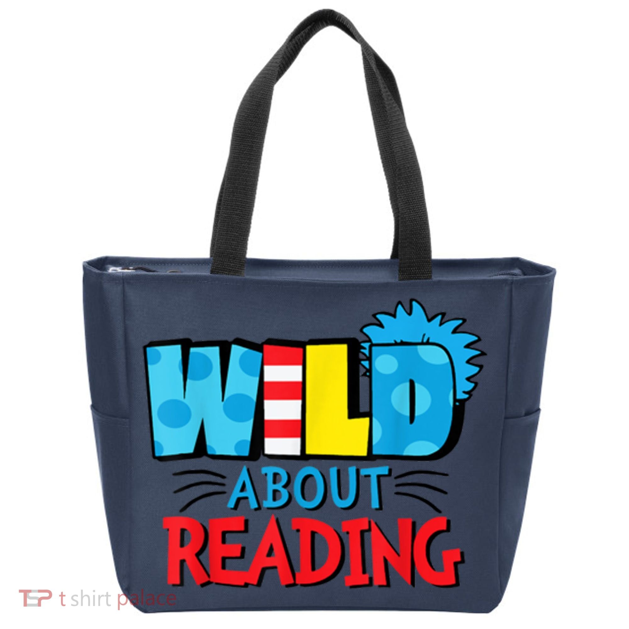 Wild About Reading Dr Teacher Tote Bag
