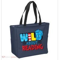 Wild About Reading Dr Teacher Tote Bag thumb 2