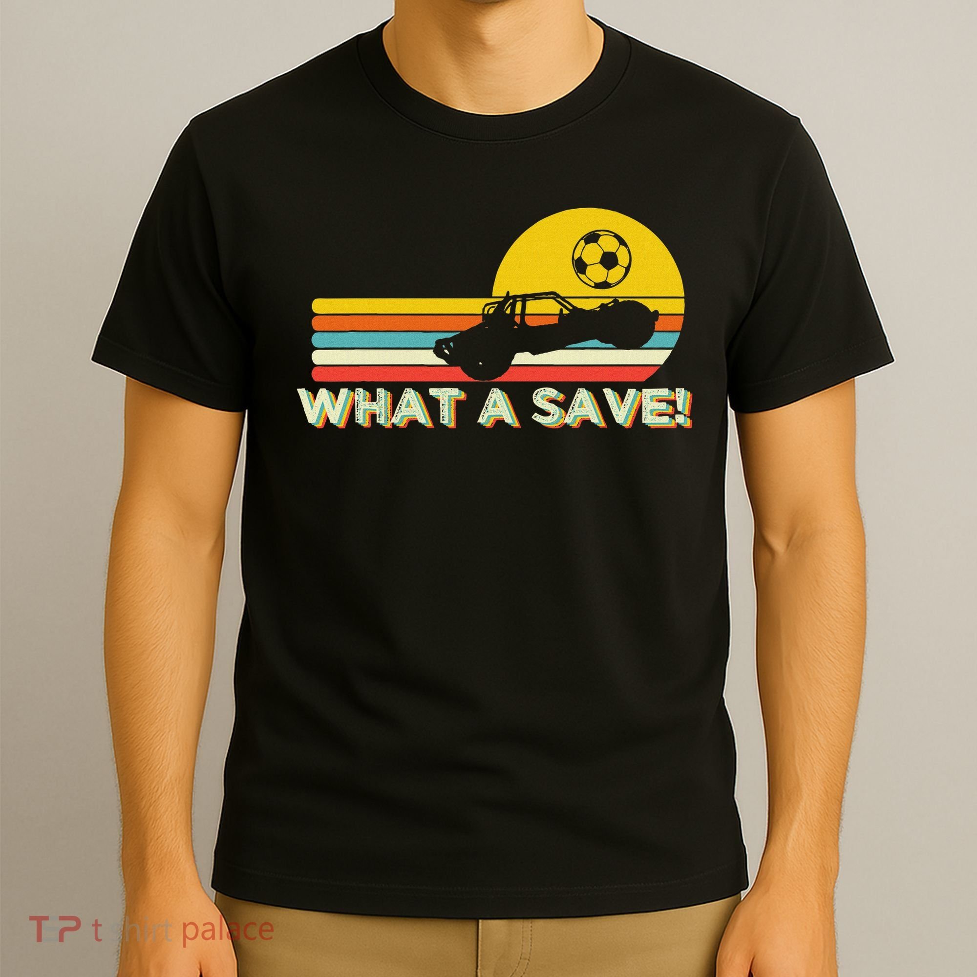 What A Retro Rocket Football Car League T-Shirt