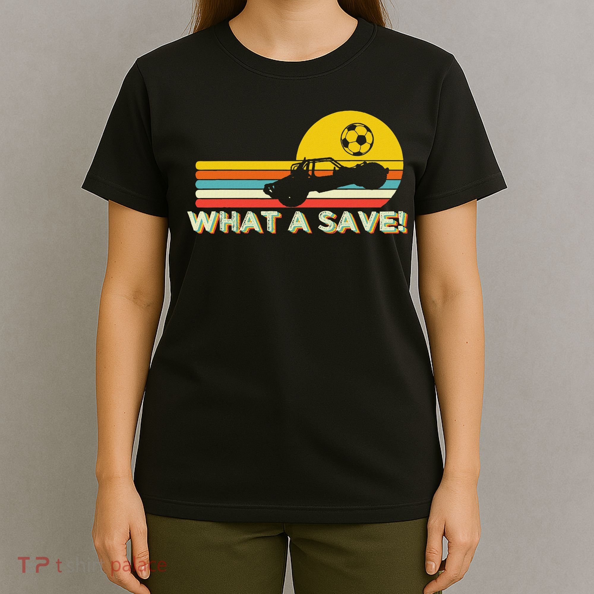 What A Retro Rocket Football Car League T-Shirt