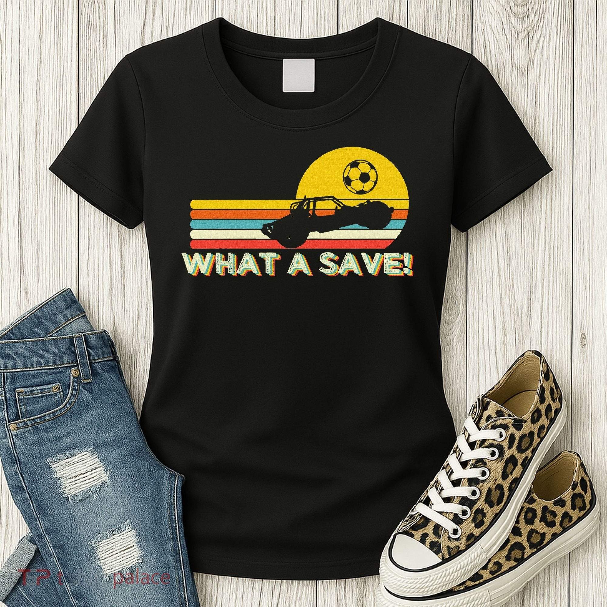 What A Retro Rocket Football Car League Women's T-Shirt