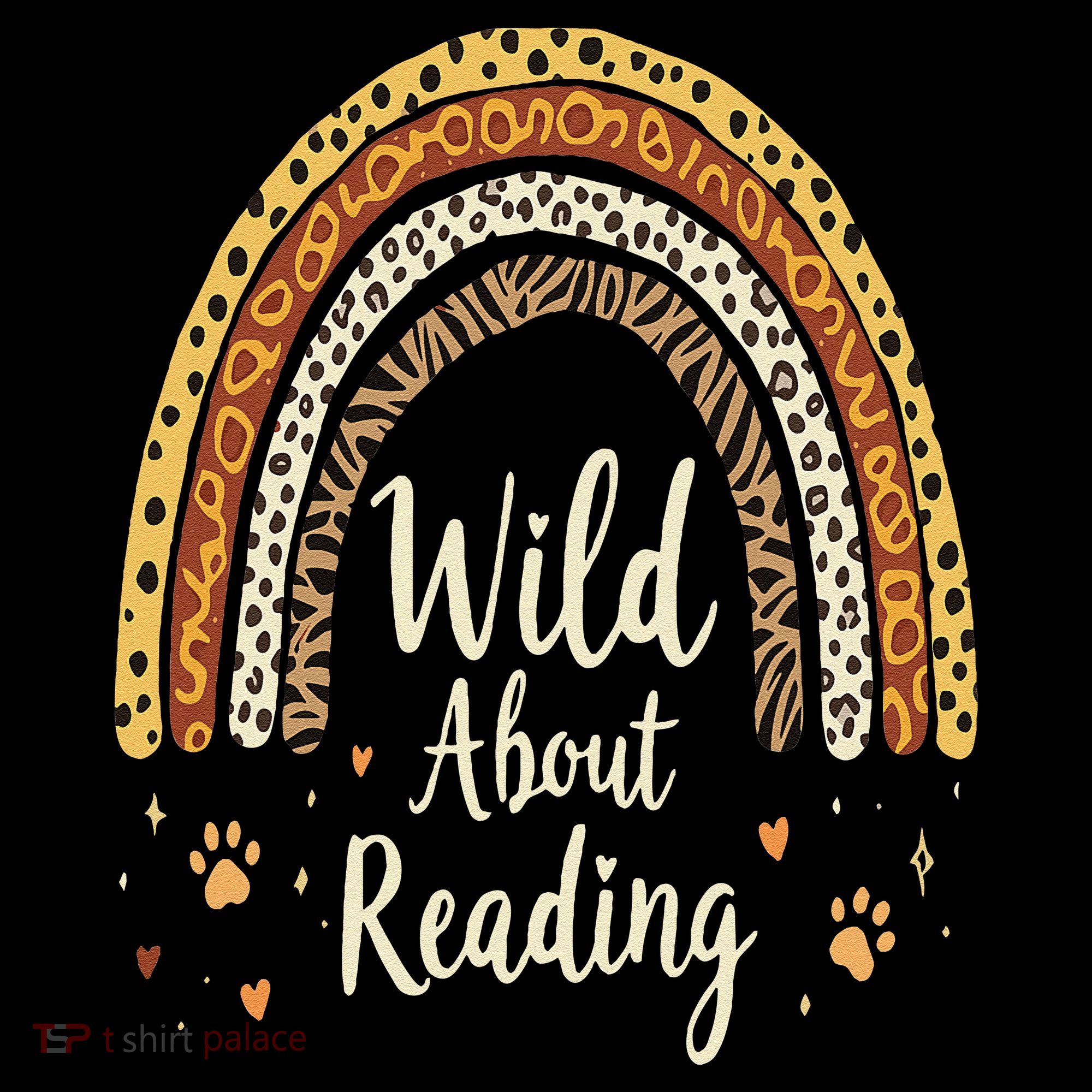 Wild About Reading Teacher Back To School Rainbow Gift Coaster