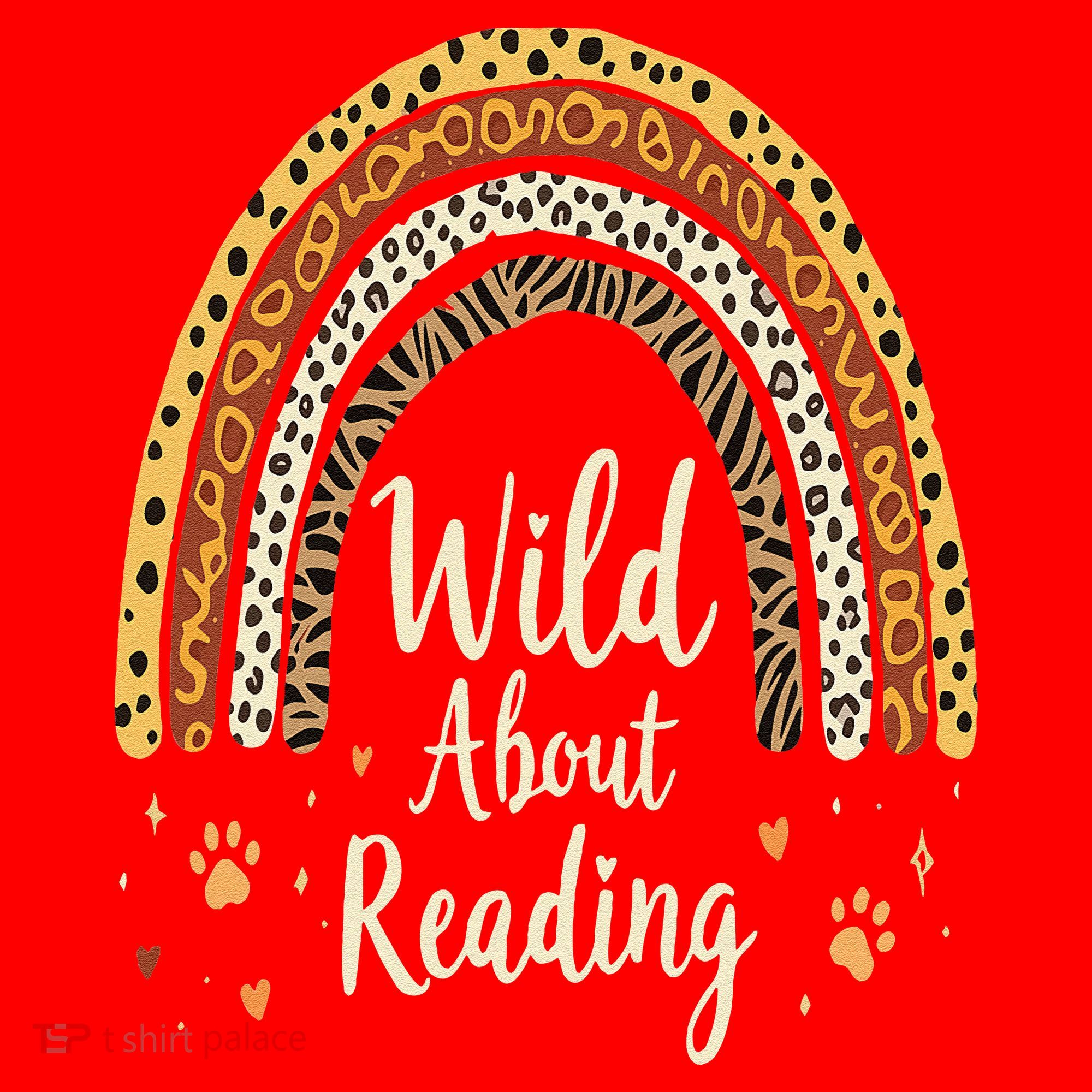 Wild About Reading Teacher Back To School Rainbow Gift Santa Hat