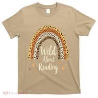 Wild About Reading Teacher Back To School Rainbow Gift T-Shirt thumb 0