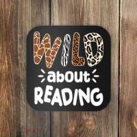 Wild About Reading Animal Print Coaster thumb 0