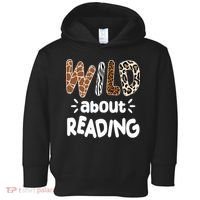 Wild About Reading Animal Print Toddler Hoodie thumb 0