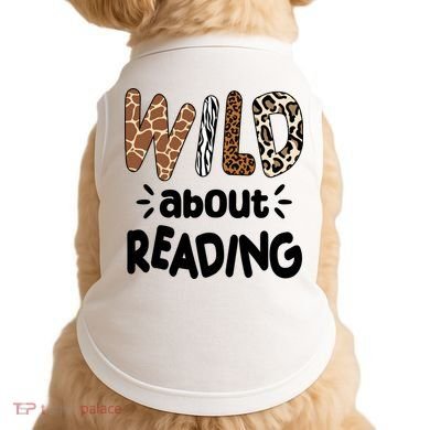 Wild About Reading Animal Print Doggie Tank