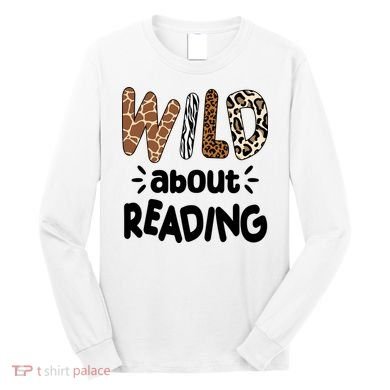 Wild About Reading Animal Print Long Sleeve Shirt