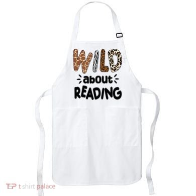 Wild About Reading Animal Print Apron