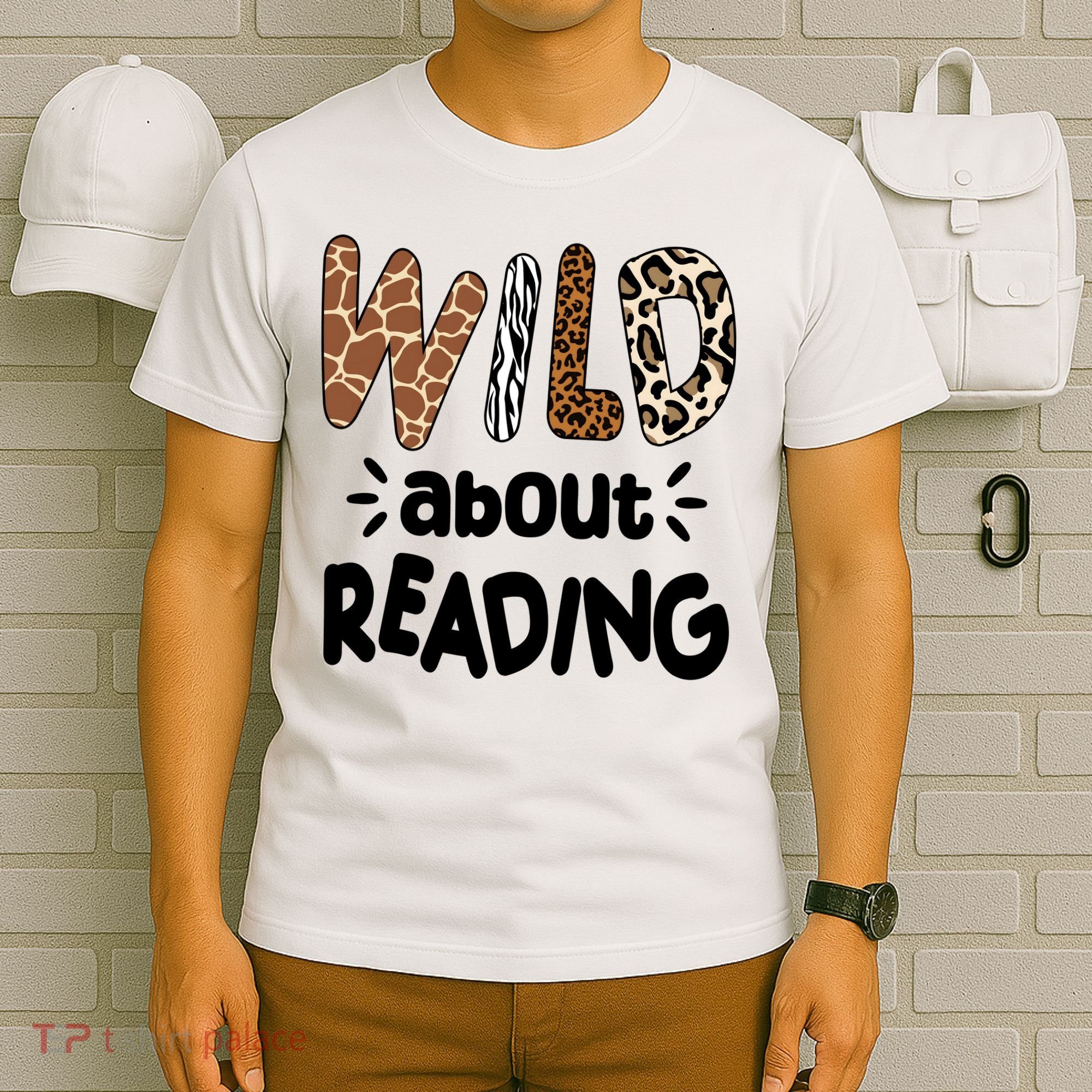Wild About Reading Animal Print T-Shirt
