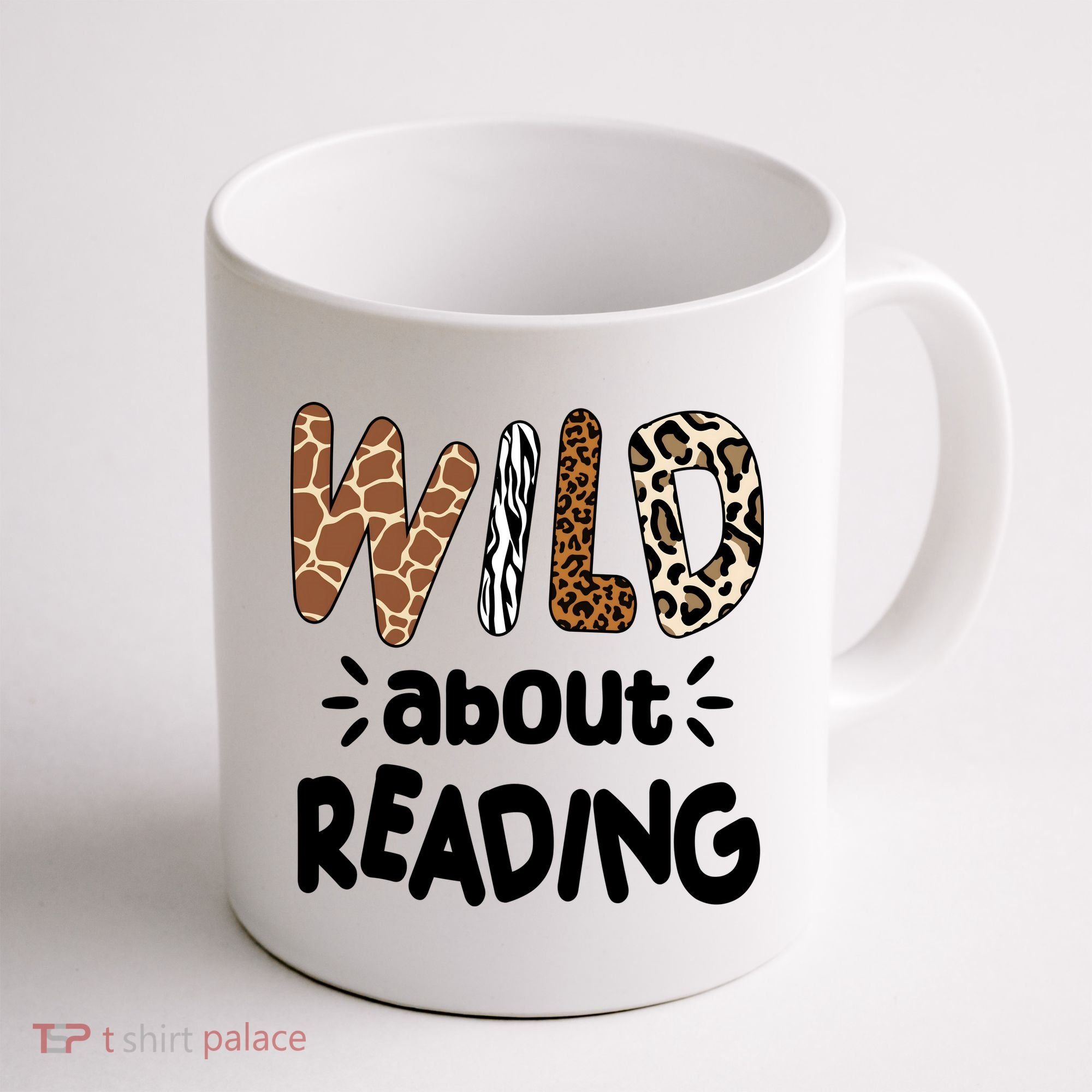 Wild About Reading Animal Print Coffee Mug