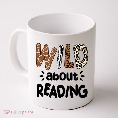 Wild About Reading Animal Print Coffee Mug