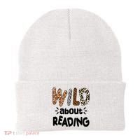 Wild About Reading Animal Print Beanie thumb 0
