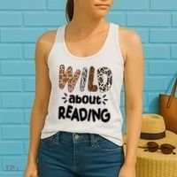 Wild About Reading Animal Print Women's Tank Top thumb 2