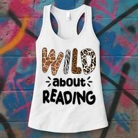 Wild About Reading Animal Print Women's Tank Top thumb 3