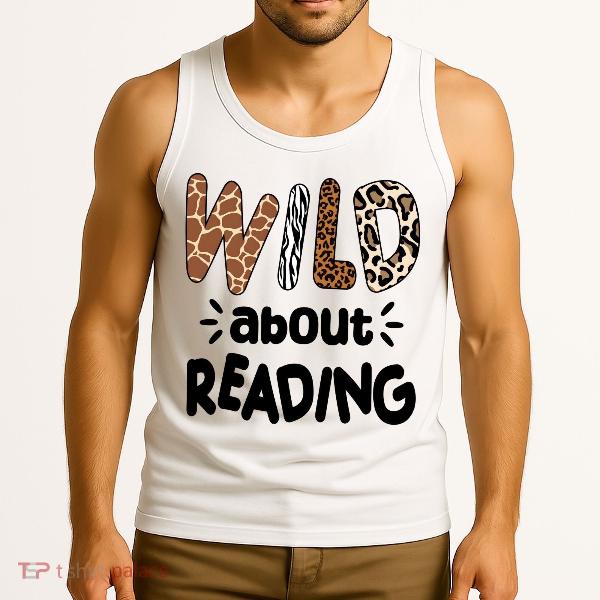 Wild About Reading Animal Print Tank Top