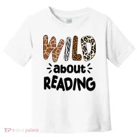 Wild About Reading Animal Print Toddler T-Shirt thumb 0