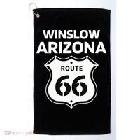 Winslow Arizona Route 66 Golf Towel thumb 0