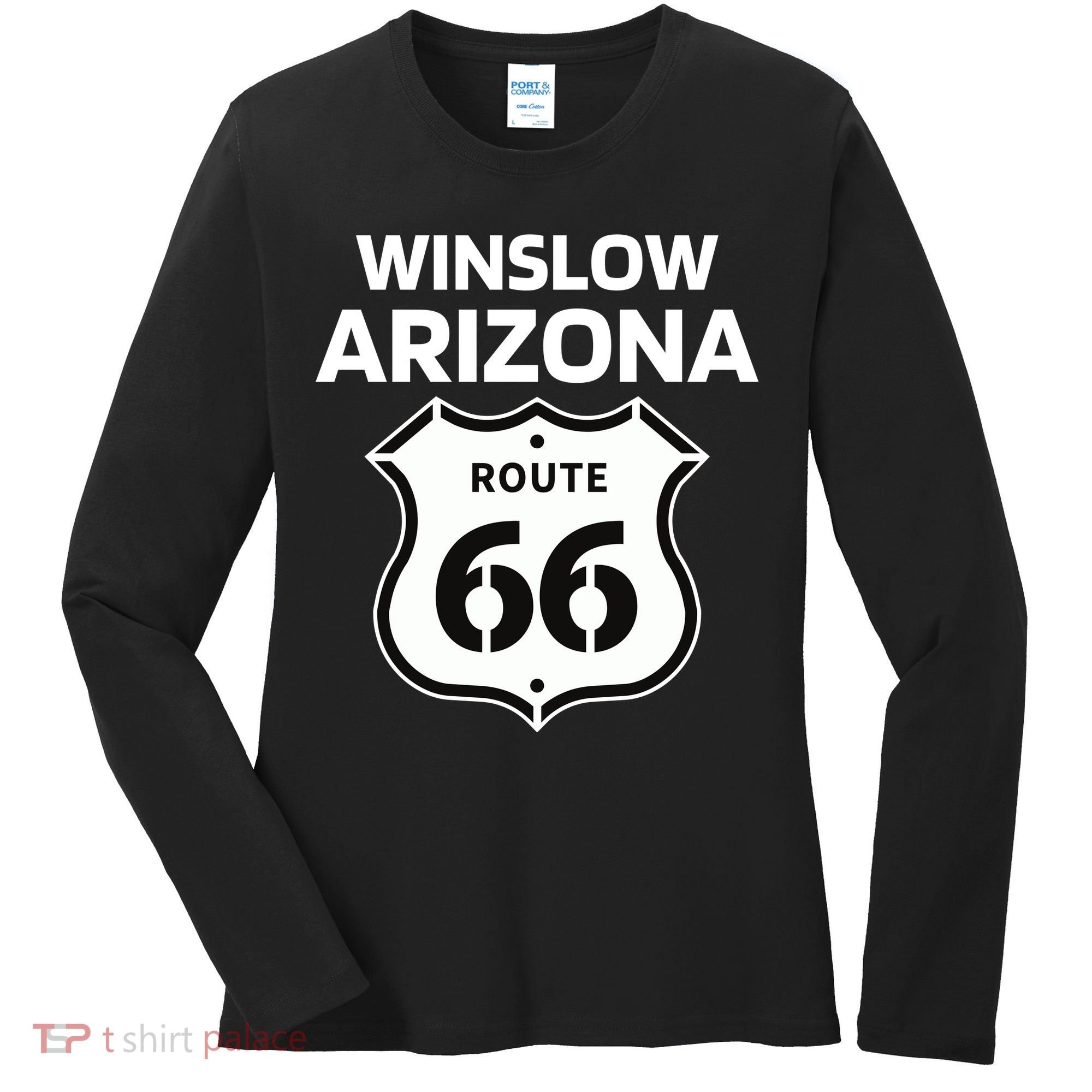 Winslow Arizona Route 66 Women's Long Sleeve Shirt