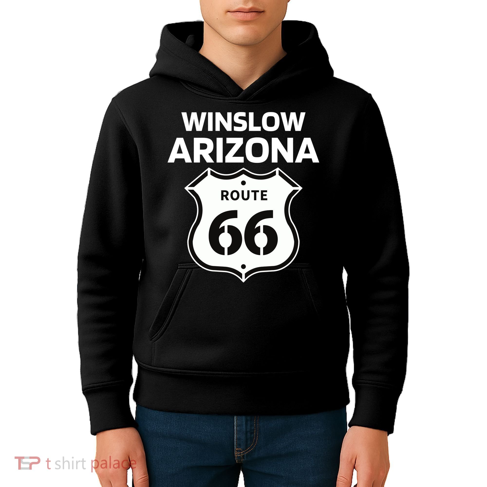 Winslow Arizona Route 66 Kids Hoodie