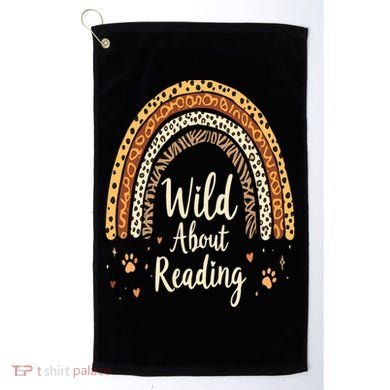 Wild About Reading Teacher Back to School Rainbow Golf Towel