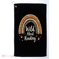 Wild About Reading Teacher Back to School Rainbow Golf Towel thumb 0
