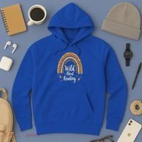 Wild About Reading Teacher Back to School Rainbow Hoodie thumb 3