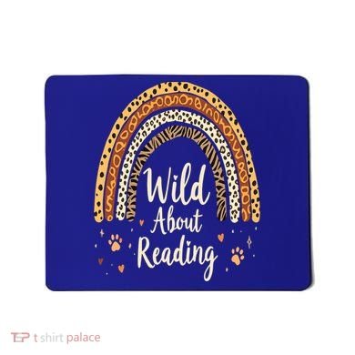 Wild About Reading Teacher Back to School Rainbow Mousepad