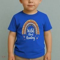 Wild About Reading Teacher Back to School Rainbow Toddler T-Shirt thumb 2