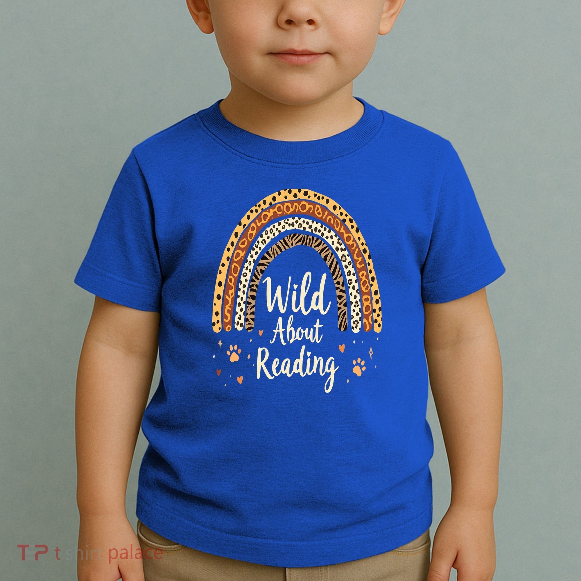 Wild About Reading Teacher Back to School Rainbow Toddler T-Shirt