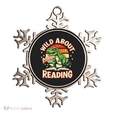 Wild About Reading T Rex Design For Teachers And Students Great Gift Ornament