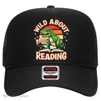 Wild About Reading T Rex Design For Teachers And Students Great Gift Hat