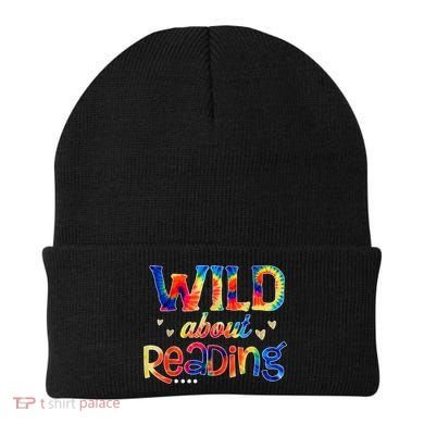 Wild About Reading Tie Dye Reading Books Funny Beanie
