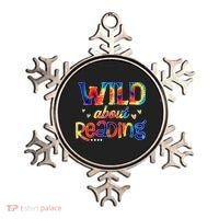 Wild About Reading Tie Dye Reading Books Funny Ornament thumb 0
