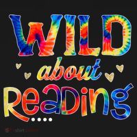Wild About Reading Tie Dye Reading Books Funny Kids Long Sleeve Shirt thumb 2