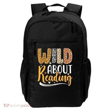 Wild About Reading Books Readers Lovers Bookworm Library Day Backpack