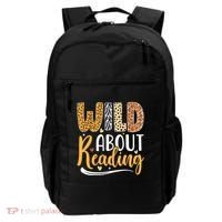 Wild About Reading Books Readers Lovers Bookworm Library Day Backpack thumb 0