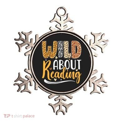 Wild About Reading Books Readers Lovers Bookworm Library Day Ornament