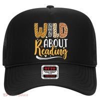 Wild About Reading Books Readers Lovers Bookworm Library Day Hat thumb 0