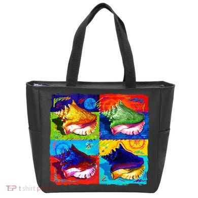 Warhol Conch Shells Tote Bag