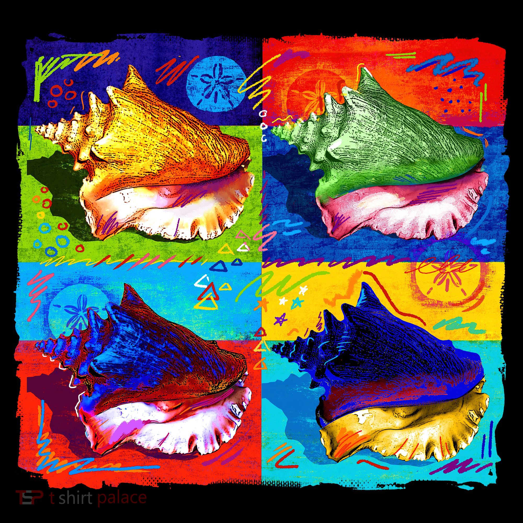 Warhol Conch Shells Tote Bag