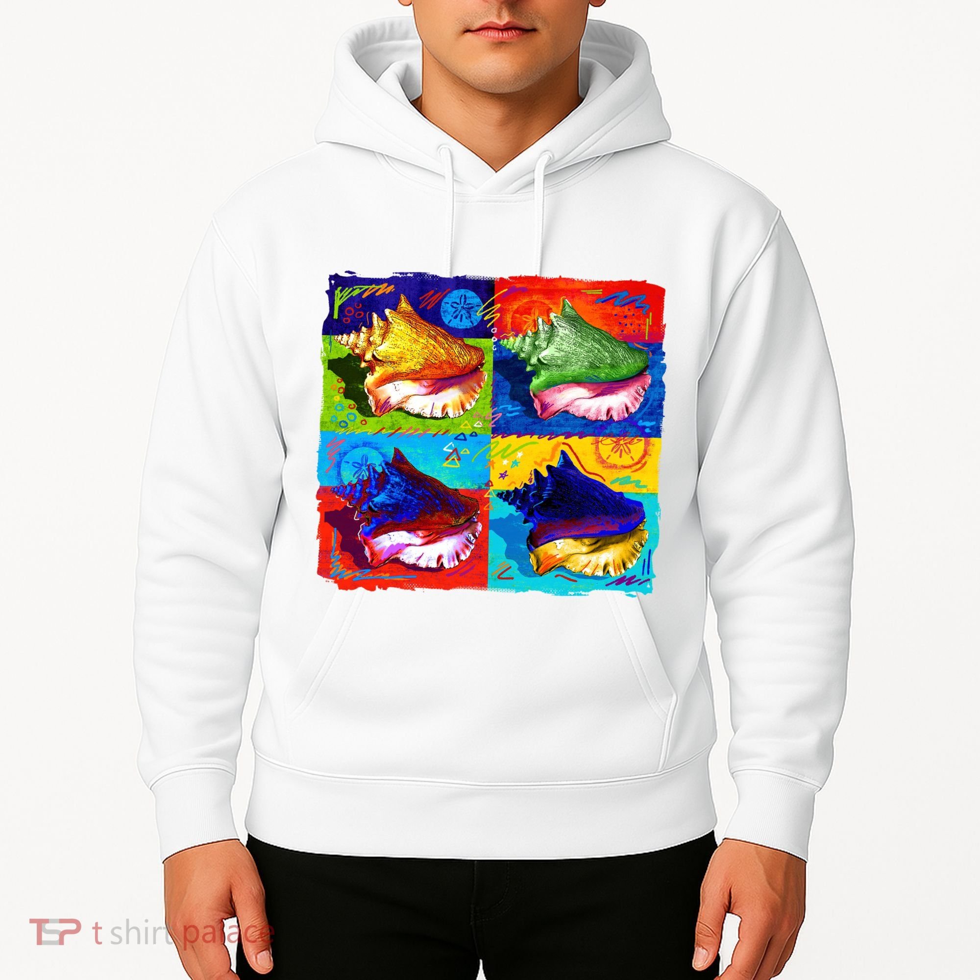 Warhol Conch Shells Hoodie
